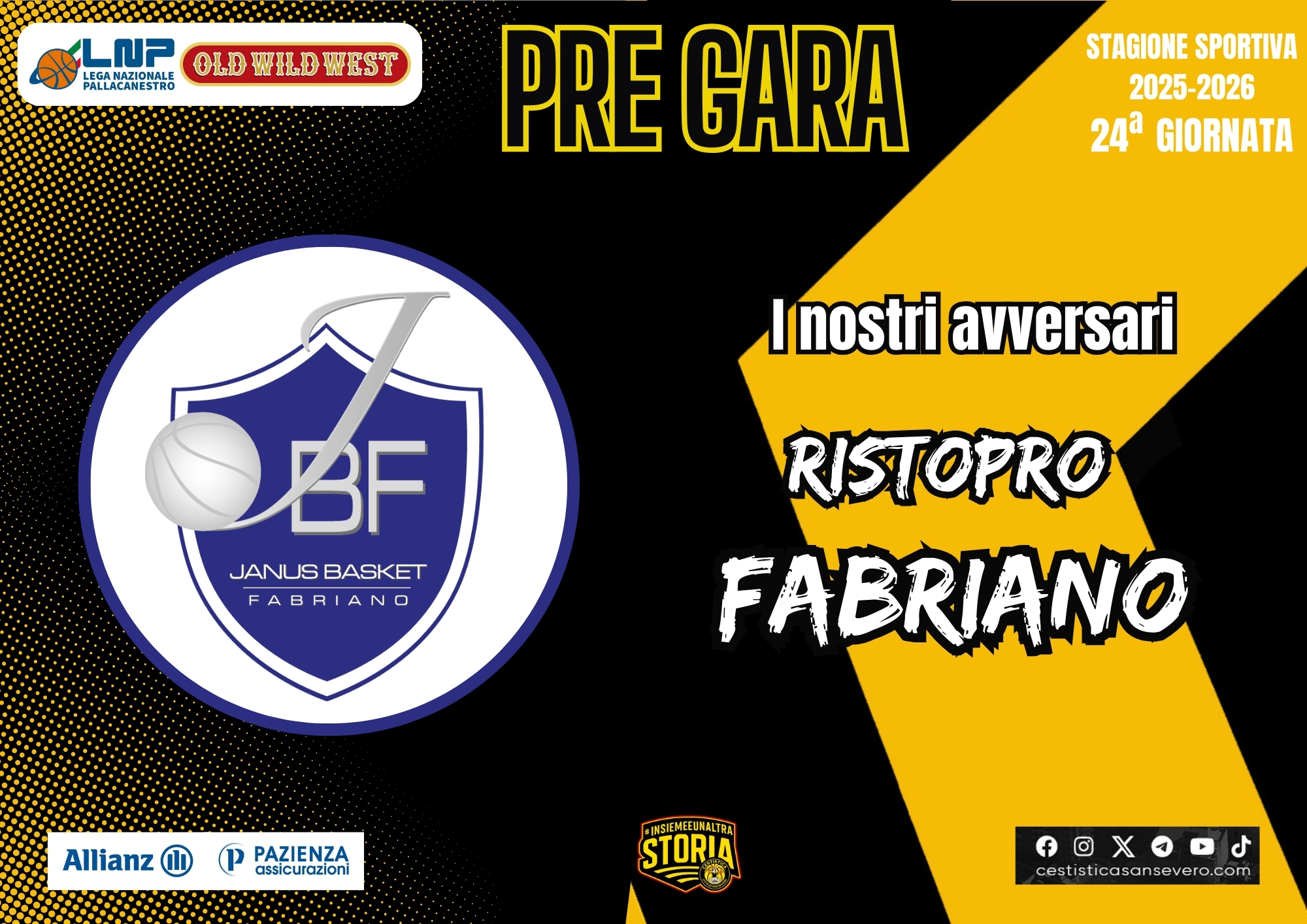 L’Allianz Pazienza con Fabriano per giocare la carta vincente!