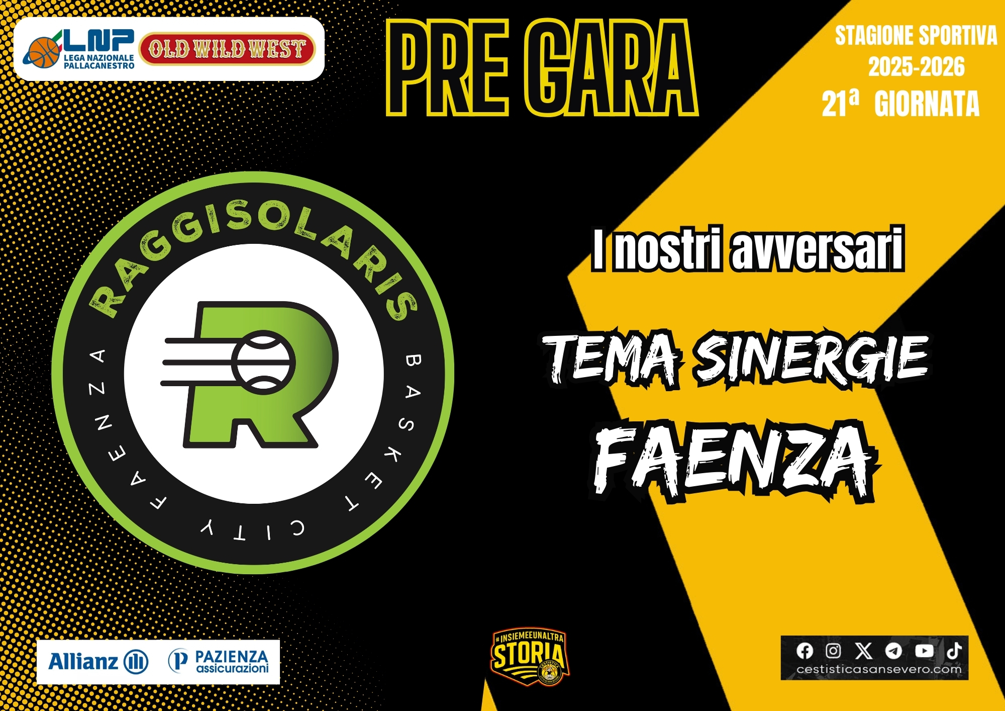 Sognando i playoff: Allianz Pazienza vs Faenza