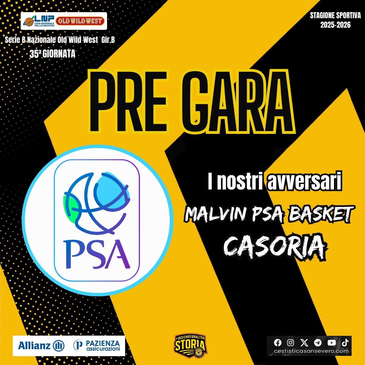 La Allianz Pazienza a Casoria con i playoff in tasca