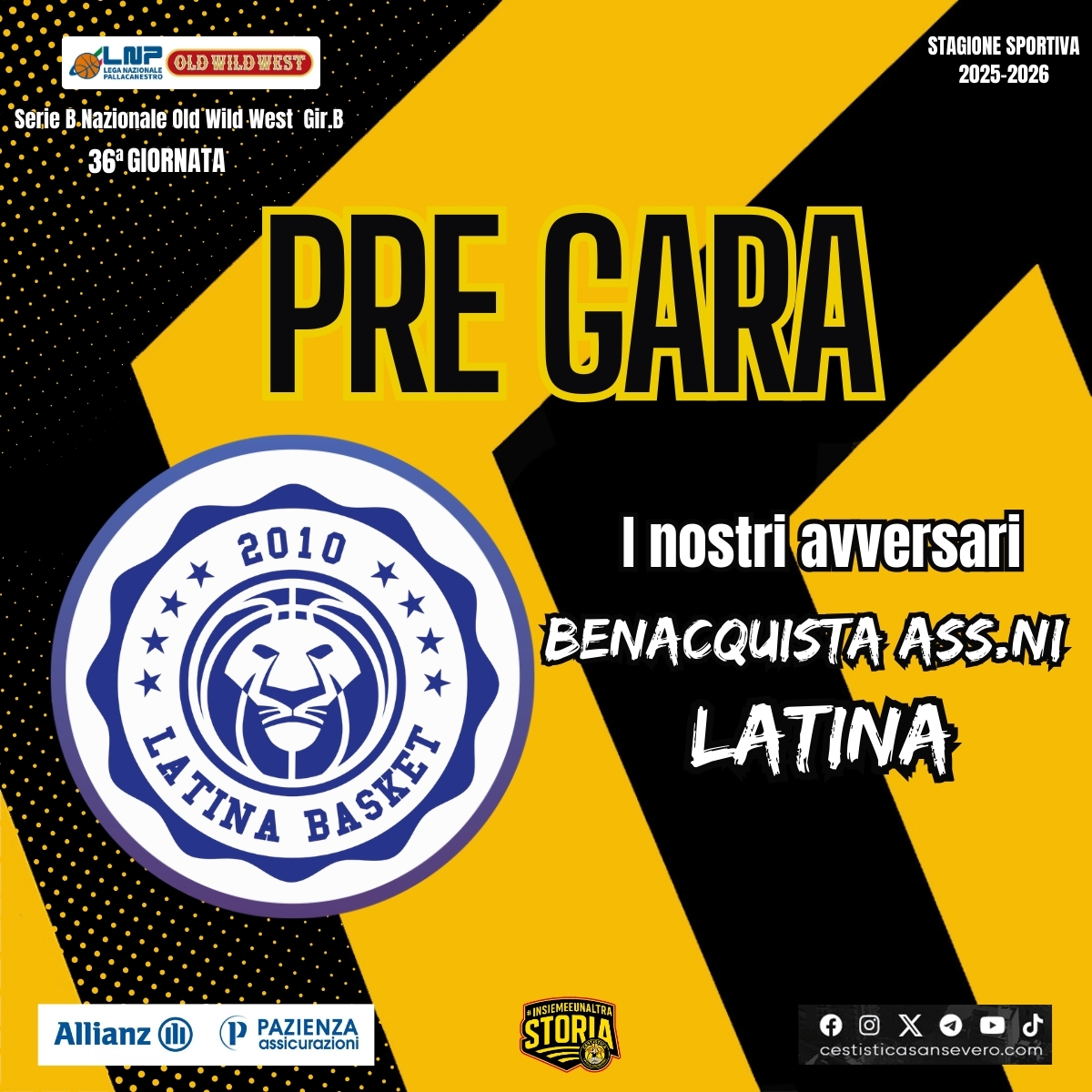 La Allianz Pazienza attende Latina per diventare “ammazzagrandi”