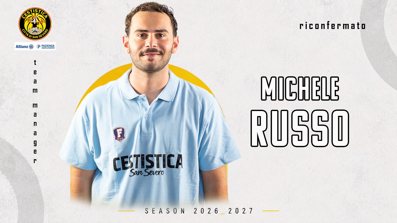 Un sanseverese al servizio della Cestistica. Michele Russo ancora Team Manager