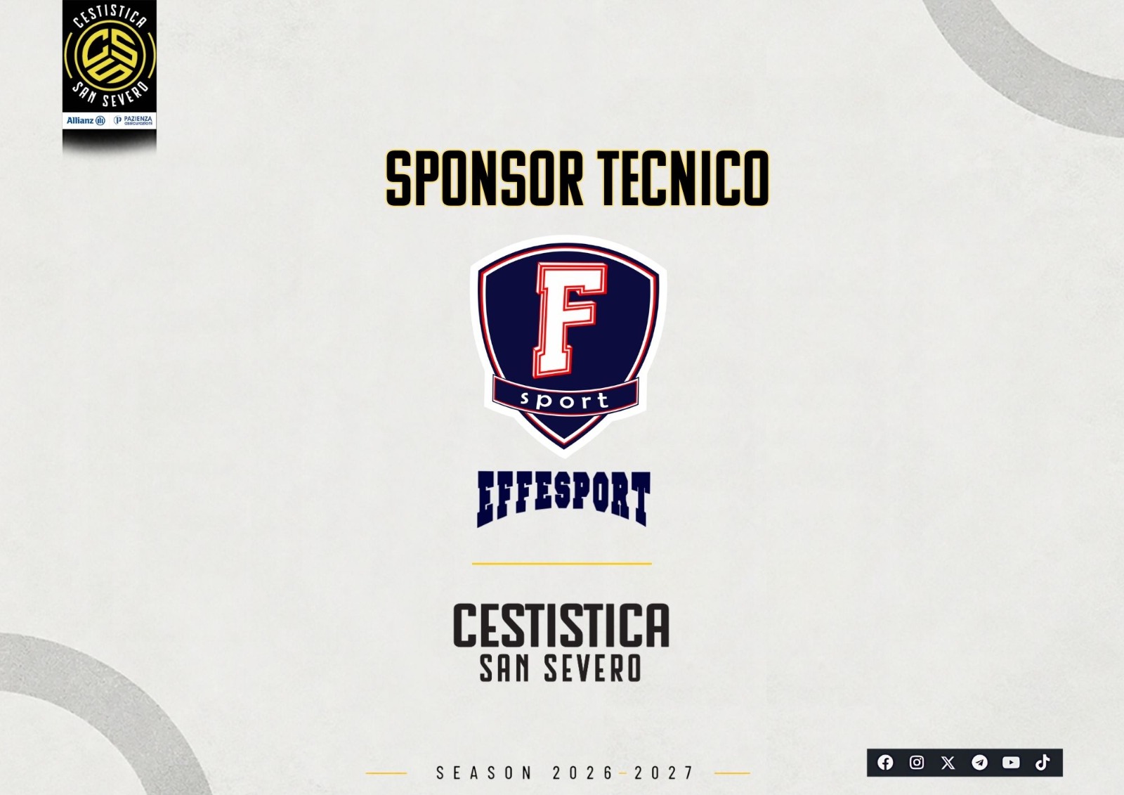 Il futuro veste la storia: Effesport ancora sponsor tecnico dell’Allianz Pazienza